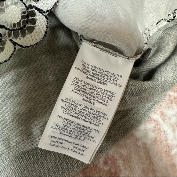 J CREW 100% Merino Wool Lace Top - Picture 5 of 8